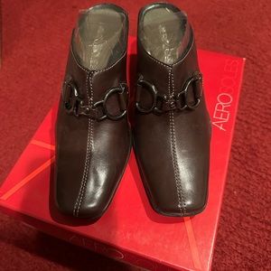 Aerosoles Brown Leather Mule